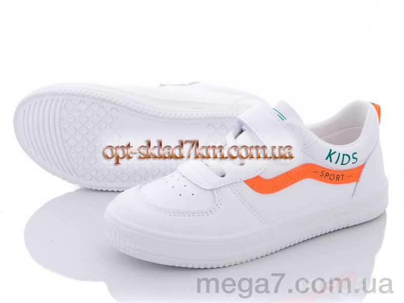 Кроссовки, Violeta оптом Q45-M132 white-orange